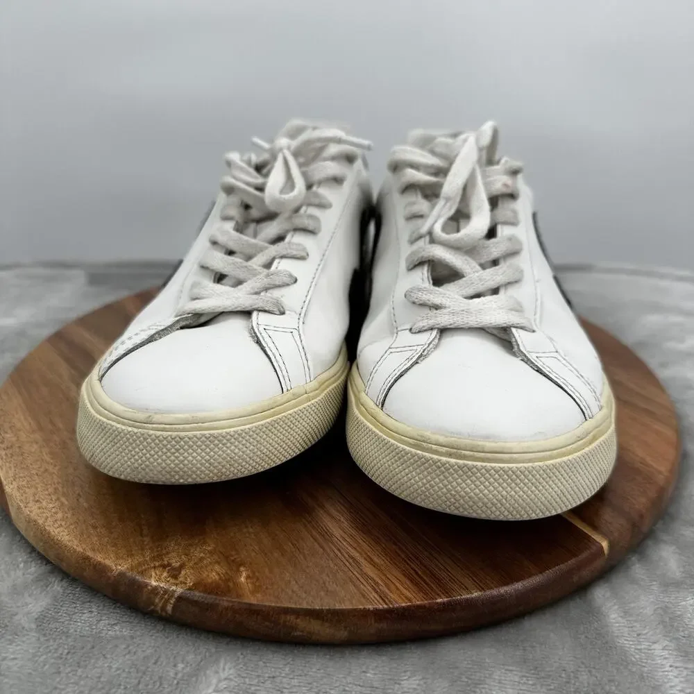 Veja Esplar Shoes‎ Womens Size 9 Low Top Casual Leather Sneakers Lace up White